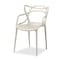 Baxton Studio Landry ModernBeige Finished Polypropylene Plastic 4-Piece Stackable Dining Chair Set, PK4 192-4PC-12029-ZORO - alternate 4